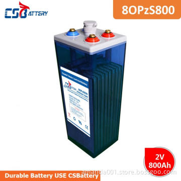 CSBattery 2V 800Ah Rechargeable flooded OPzS Battery for Electric-power/Emergency-systems/Booster-Pumps/power-Inverter